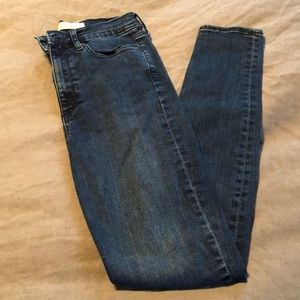 Gap super high rise, true skinny jeans